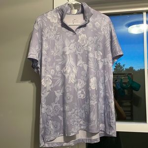 Nike Womens Floral Golf polo